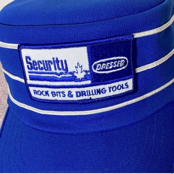 Vintage Blue Security Rock Bits & Drilling Tools Snap Back Hat - Picture 10 of 10